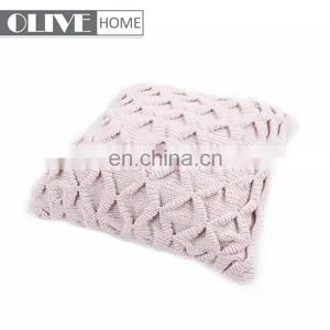 2018 American Style Knit Home Decorative Sofa Cushion Cover With Buttons thumbnail-5