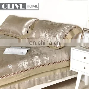 Wholesale Super Soft Natural Comfort Satin Luxury Cotton Bedding Comforter Bed Set For Room thumbnail-2