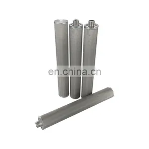 Metal Cylinder Filter Stainless Steel Water Filter Sintered Felt Tube Filter Cartridge thumbnail-3
