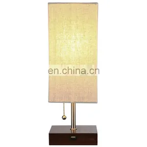 Nordic Modern Domestic and International Hotel Table Lamp Bedside Double Charging USB Table Lamp thumbnail-5