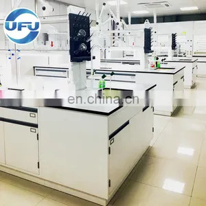 UFU Chemical Lab Furniture Full Steel Workbench For Science Lab With PP Sink thumbnail-2