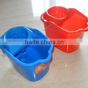 Cheap Price Plastic Cleaning Mop Bucket With Wringer and Wheels thumbnail-3