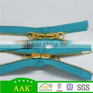 AAK ZIPPER #5 Golden 2 Way Open End Gold Pins Zipper thumbnail-2