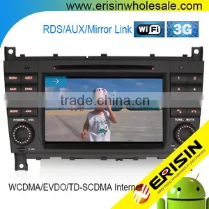 Erisin ES2508B 7" Touch Screen Car Radio DVD GPS Player for Mercedes CLK thumbnail-1