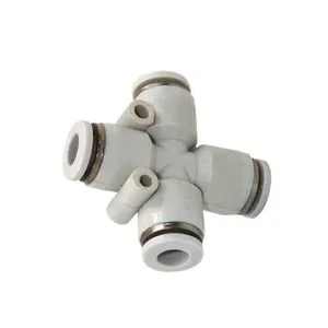 PZA 4mm/6mm/8mm/10mm/12mm/16mm 4 Way Cross Connector Pneumatic Hose Quick Fitting thumbnail-5