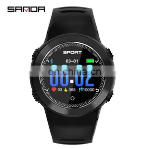 SANDA HZ181Man Smart Sports Watches Digital Call Message Reminder Fitness Tracker Back Light Wristwatch thumbnail-3