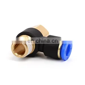SNS SPHF Series Pneumatic 90 Degree Elbow Male-Female Thread Push To Connect Pipe Fittings Quick Tube Joints thumbnail-2