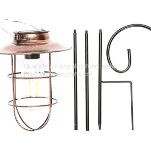 Hot Sale Camping Lantern LED Solar Powered Waterproof Tungsten Wire Lanterns for Garden Yard Home Decor Landscape Pathway thumbnail-1
