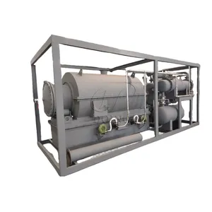 100/500kg per Day Waste Tire Plastic Pyrolysis Machine for Sale Movable Pyrolysis Plant thumbnail-1