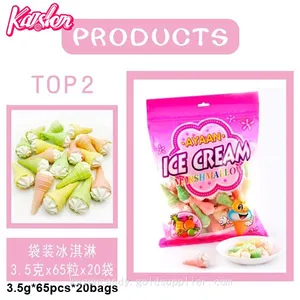 Customized Ice Cream Jam Filled Cotton Candy Marshmallow thumbnail-3