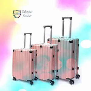 ​ Wholesale Waterproof Travel Luggage ABS Material Suitcase Wide Trolley Luggage Box Set for Outdoor A thumbnail-1