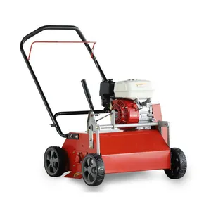 163cc Gas Powered Lawn Scarifier, 510mm Working Width, 5-Level Height Adjustable, Handheld Push Dethatcher for Lawn Care & Thatch Removal thumbnail-5
