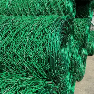 High Tensile Galvanized Hr 100 Reinforced Mesh Cheap Price Hexagonal Rockfall Net for Slope Protection Plain Weave Cutting thumbnail-1
