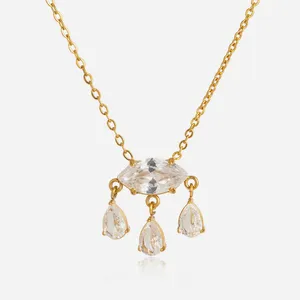 Non-Tarnish 304 Stainless Steel Necklace With 2-Year Color Retention thumbnail-1
