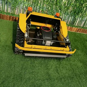 Petrol Brushless Walking Motor Zero Turn Remote Operated Robotic Slope Mower thumbnail-4