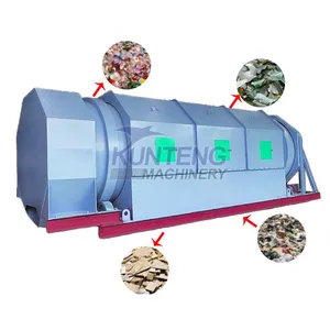 Construction Brick Slag Garbage Solid Garbage Sand and Gravel Garbage Rotary Trommel Screening Machine thumbnail-1