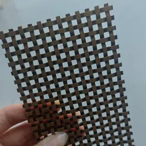 Hot-selling Wall Decoration Mesh, Architectural Decorative Copper Wire Mesh, Suitable for Hotel/cabinet Door Wire Mesh thumbnail-4