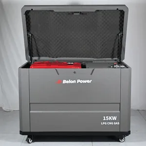 Heavy Duty 15KW Water-cooled Four Cylinder Silent Generator 7 Types Fuel Switchable Industrial Emergency Power Generator thumbnail-1