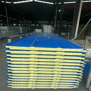 Low Price PU Insulated Sandwich Panel Prefab House Wall Board thumbnail-1