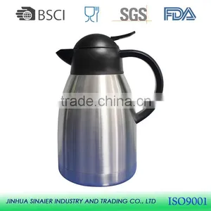 LFGB/EU Double Wall Stainless Steel Coffee Thermos Pot 1.2/1.5/2.0L thumbnail-1