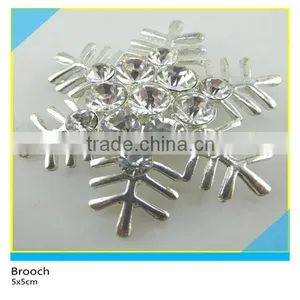 Silver Flower Round Pearl Brooch Fancy Design Clothing Decoration Brooch 5x5cm thumbnail-3