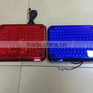 Amber Blue Red LED Big Grille Vehicle Square Warning Light For Vehicle HG-250 thumbnail-3