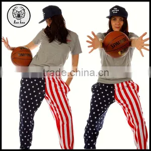 2015 Autumn American Flag Hippie Sport Pants for Women thumbnail-1