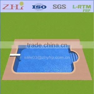 Custom One Piece Rectangle Fiberglass Pool(L8.0MxW3.9MxH1.35M) thumbnail-2