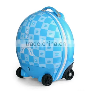 ABS Plastic Suitcase Type Kids Travelling Trolly Bag Radio Control Luggage thumbnail-5