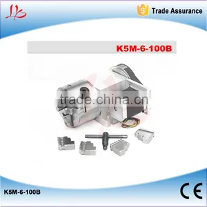 4 Jaw Chuck Hollow Shaft 100mm 4th Axis for Cnc Router thumbnail-1