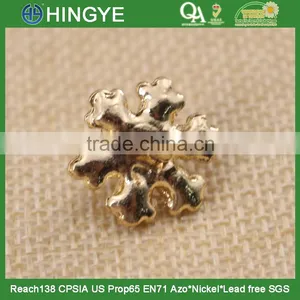 Wholesale Gold Flower Rhinestone Button With a Center Pearl 15775-2 thumbnail-5