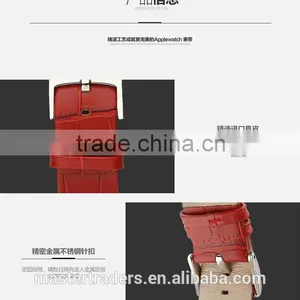 Original TOTU Bamboo Joint Pattern Genuine Leather Watch Band Wrist Strap For 42MM Apple Watch MT-3785 thumbnail-4