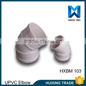 High Quality PVC Plasitic Pipe Fittings 45 Degree Elbow thumbnail-1