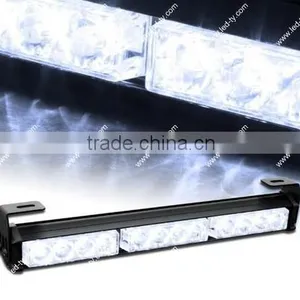 White 32 LED Car Emergency Traffic Advisor Hazard Flash Strobe Warning Light Bar thumbnail-1