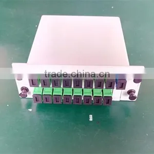 Factory Supply Fiber Optic PON Solution Plug-in Box Type 1x8 SC/APC PLC Splitter thumbnail-3