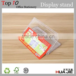 Office Stationery V Shape Transprent Acrylic Table Sign Holder thumbnail-2