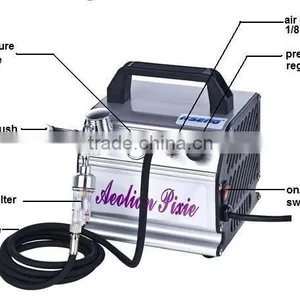 AS176K Mini Air Compressor With Airbrush Kit thumbnail-2