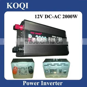 Modified Sine Wave 12V/24V -220V/110V Car Power Inverter 2000w (P-2000) thumbnail-1