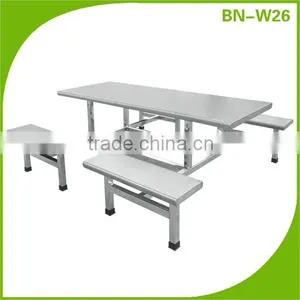 Commercial Stainless Steel Dining Table And Chairs Sets/Fast Food Table BN-W26 thumbnail-1