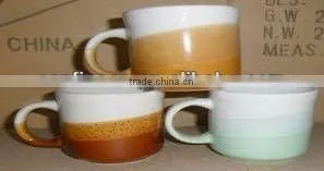 10oz Ceramic Coffee Mug, 10oz Stoneware Handpinted Mug 10oz Stoneware Mug, thumbnail-5