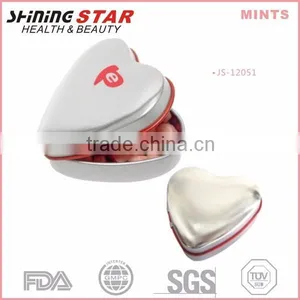 JS-12051 Romantic Fresh Delicious 30 Mints in Heart Shape Tin for Women thumbnail-1