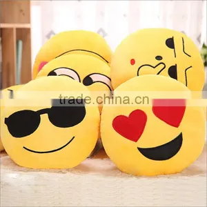 Round Emoji Cushion Home Pillow Stuffed Plush Soft Toy,emoji Plush Stuffed Toy thumbnail-2