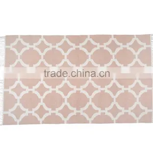 Natural Fibre Cotton Woven Organic Rug thumbnail-1