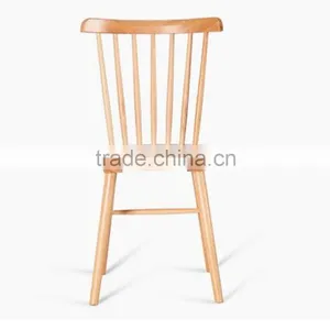 Nautral Beechwood Stacking Wood Dining Chair thumbnail-2
