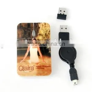 2.4G Wireless Gift Mouse Super Slim Flat Rechargeable Mouse With Mini Receiver for Computer thumbnail-3