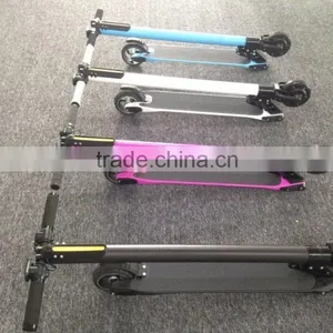 2016 Lightest Carbon Fiber Electric Scooter Small Size Portable Electric Mobility Scooter Hand-Carry Mini 2 Wheels Skateboard thumbnail-4