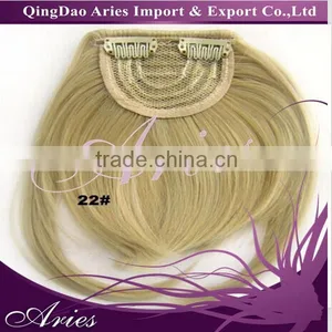 100% High Temperature Fiber Synthetic Hair Incline Bangs Clips in Hair Extensions thumbnail-6