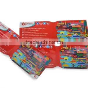 Fashion Design PVC 2 Folder Credit Card Holder for Bank thumbnail-2
