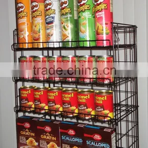 Store Potato Chips Metal Display Rack for Shops Small Supermarket Chips Display Rack thumbnail-2
