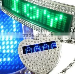 LED Badge, LED Necklace With Heart thumbnail-1